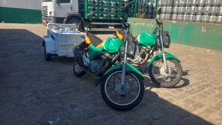 Motocicletas da frota própria de entrega